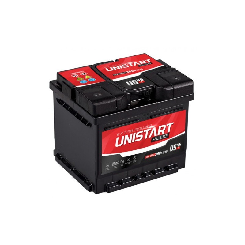 Akumulator 45Ah 360A 12V P+ UNISTART Plus Jenox polski Akumulator 45Ah 360A 12V P+ UNISTART Plus Jenox polski