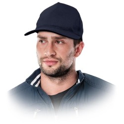 Czapka z daszkiem letnia granatowa ochronna robocza